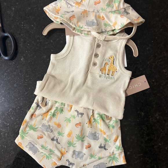 NWT - BABY 3 PIECE MY DADDY SET BY CHICK PEA - SZ 0-3 M - Picture 4 of 14